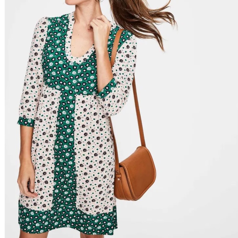 Boden | Mollie Fit and Flare Viscose mixed floral Dress | 8R